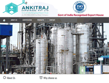 Tablet Screenshot of ankitrajexpotrade.com